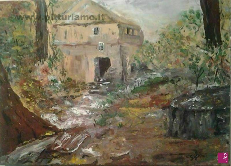 quadri in vendita online - La vecchia casa dei sogni perduti