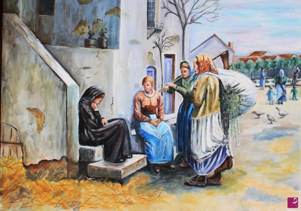 quadri in vendita online - la vedova addolorata