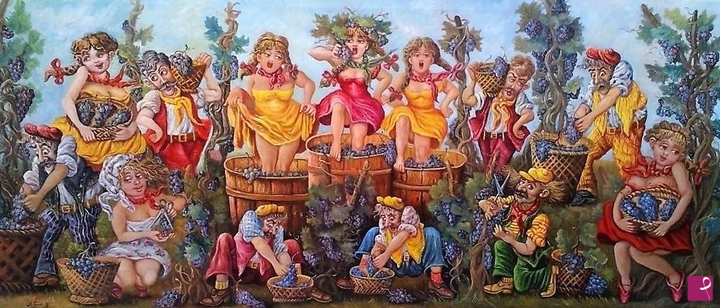 quadri in vendita online - la vendemmia