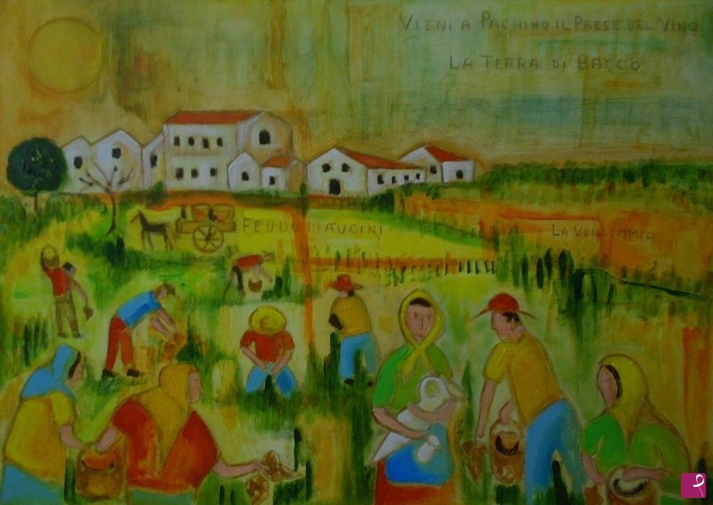 quadri in vendita online - La vendemmia