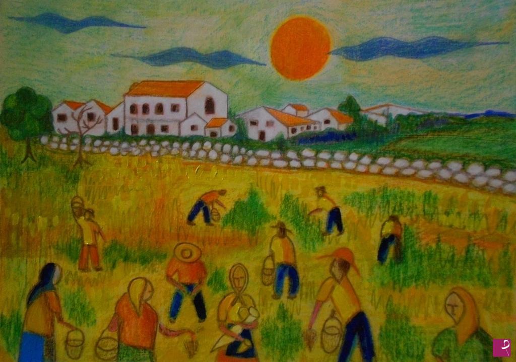 quadri in vendita online - La vendemmia