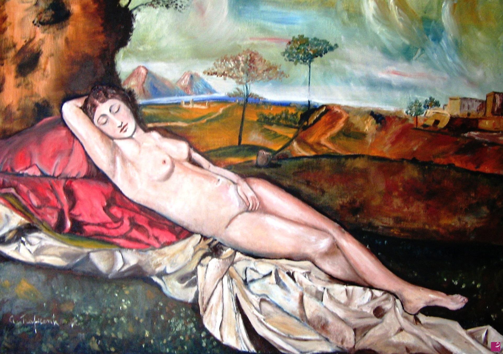 quadri in vendita online - La Venere dormiente