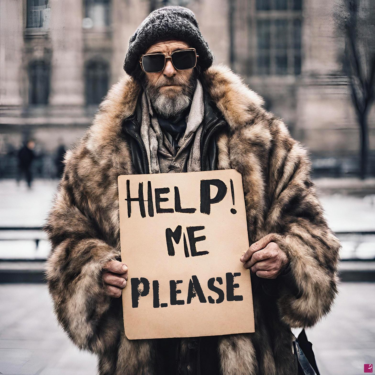 quadri in vendita online - La vera povertà - Edizione Limitata a 100