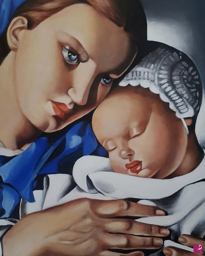 quadri in vendita online - La Vergine con il bambino 