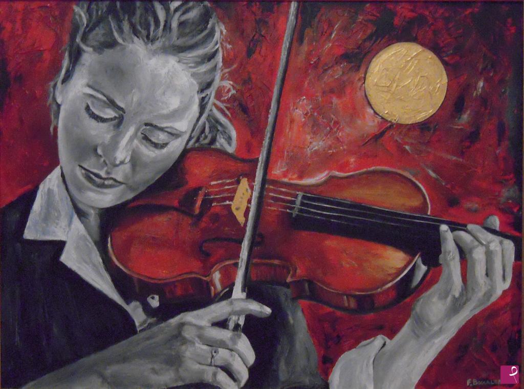 quadri in vendita online - La Violinista