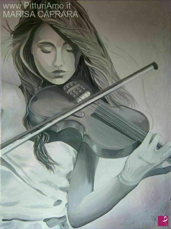 quadri in vendita online - La violinista