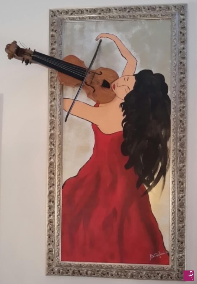 quadri in vendita online - La violinista