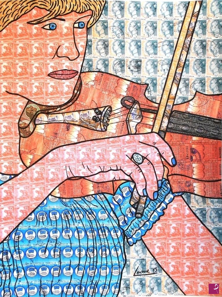 quadri in vendita online - LA VIOLINISTA