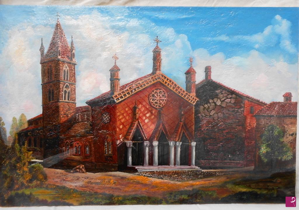 quadri in vendita online - L'Abbazia di Sant'Antonio di Ranverso-TO-