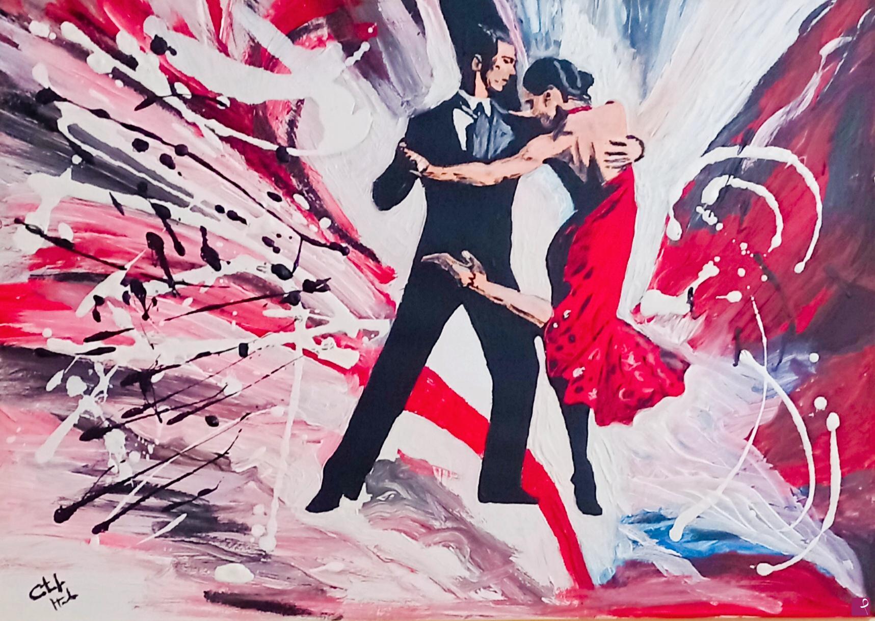 quadri in vendita online - L'abbraccio del tango