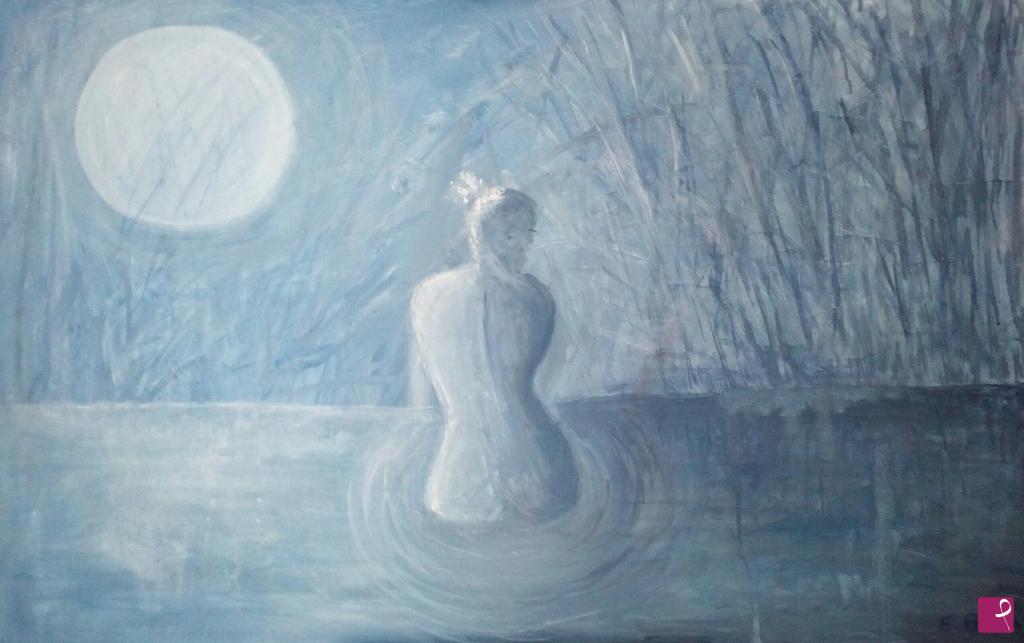 quadri in vendita online - L'abbraccio della Luna
