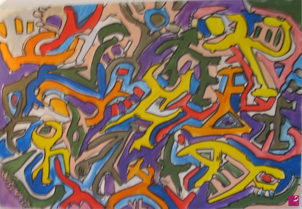quadri in vendita online - Labyrinth 2017 150 x 100 unica originale autentica