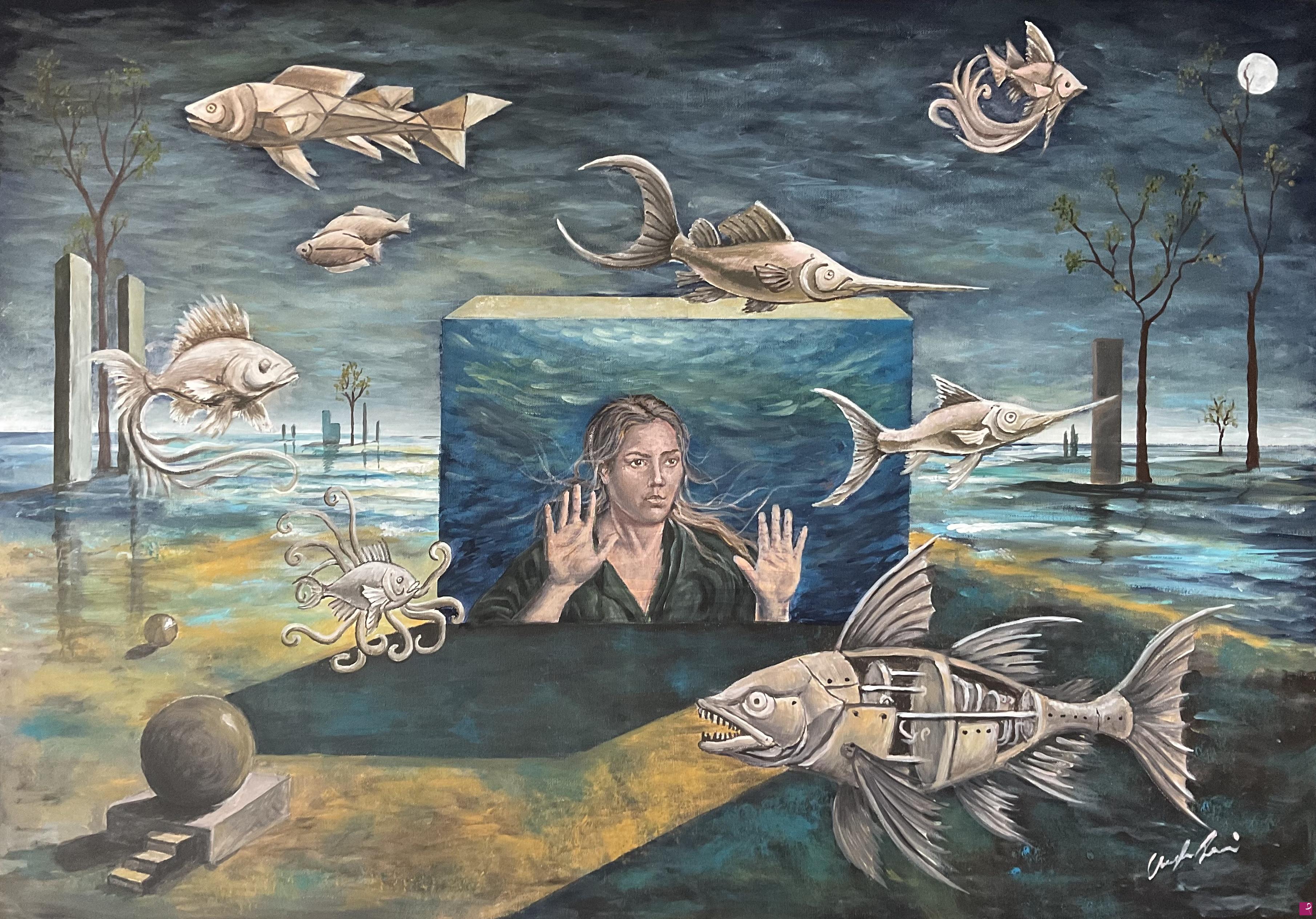 quadri in vendita online - L'acquario ella coscienza