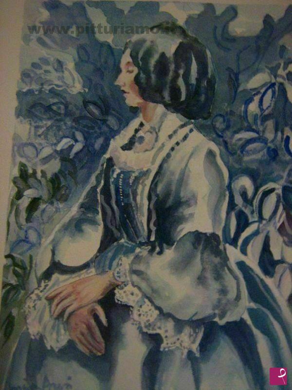 quadri in vendita online - lady blue