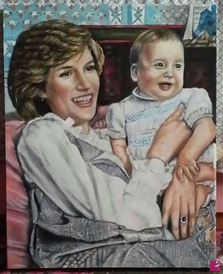 quadri in vendita online - Lady Diana