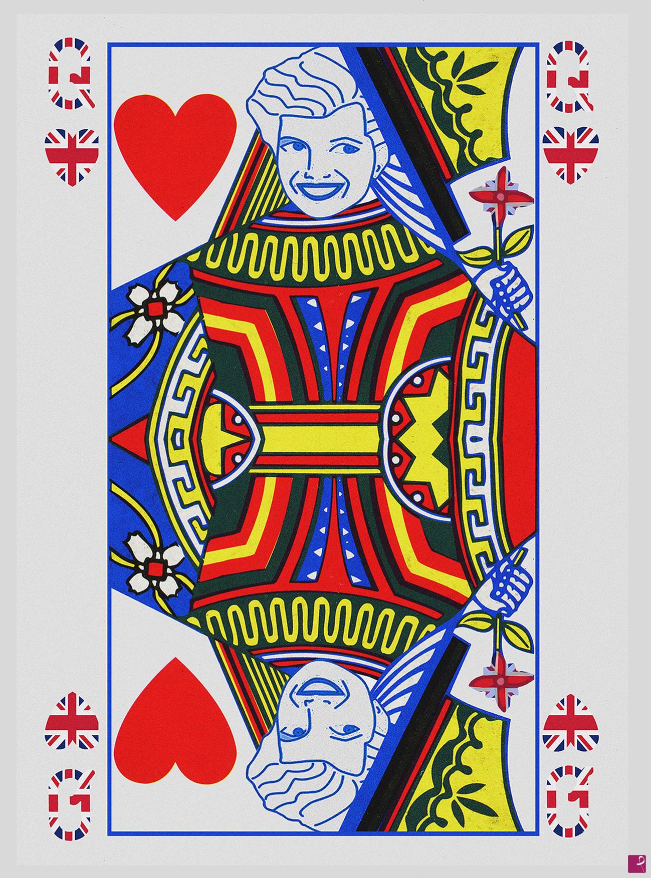 quadri in vendita online - Lady Diana Regina di Cuori - Edizione Limitata a 200