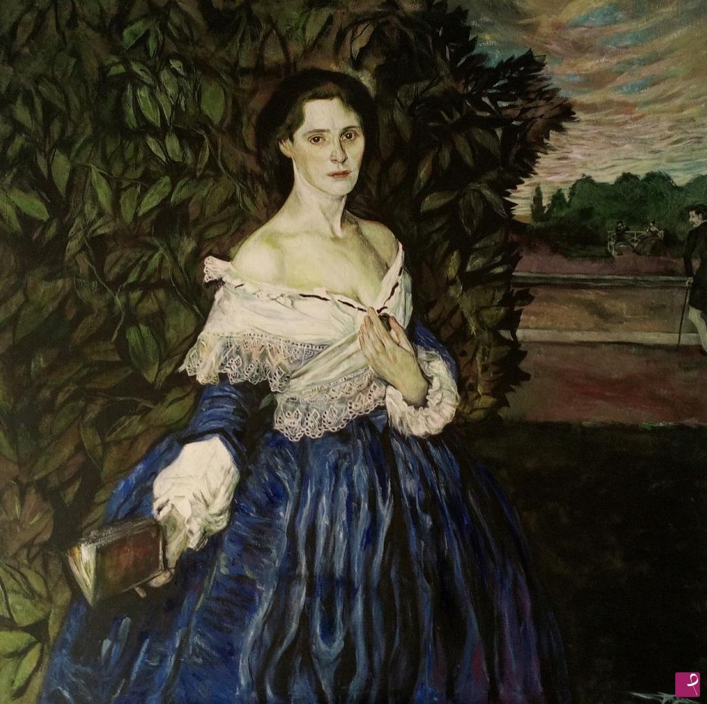 quadri in vendita online - Lady in Blue