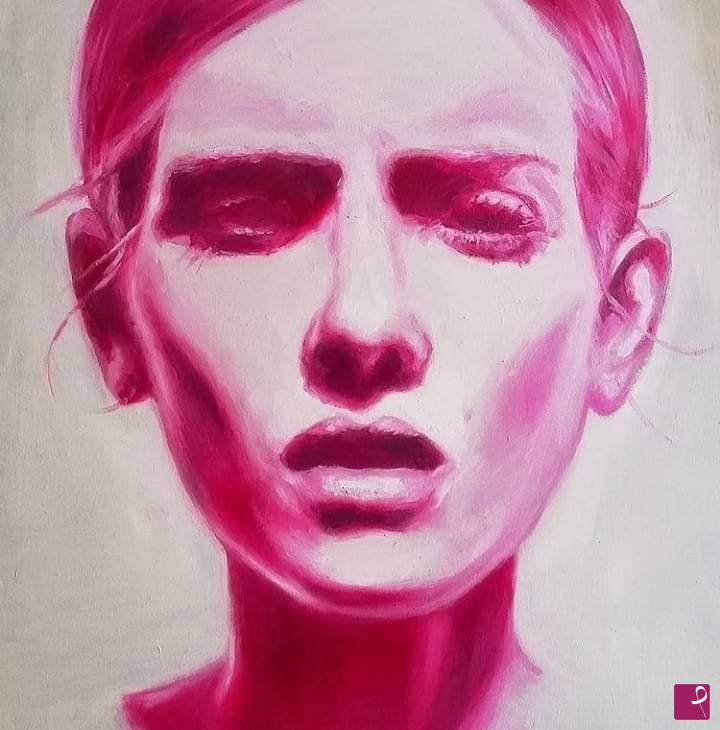 quadri in vendita online - LADY IN PINK 