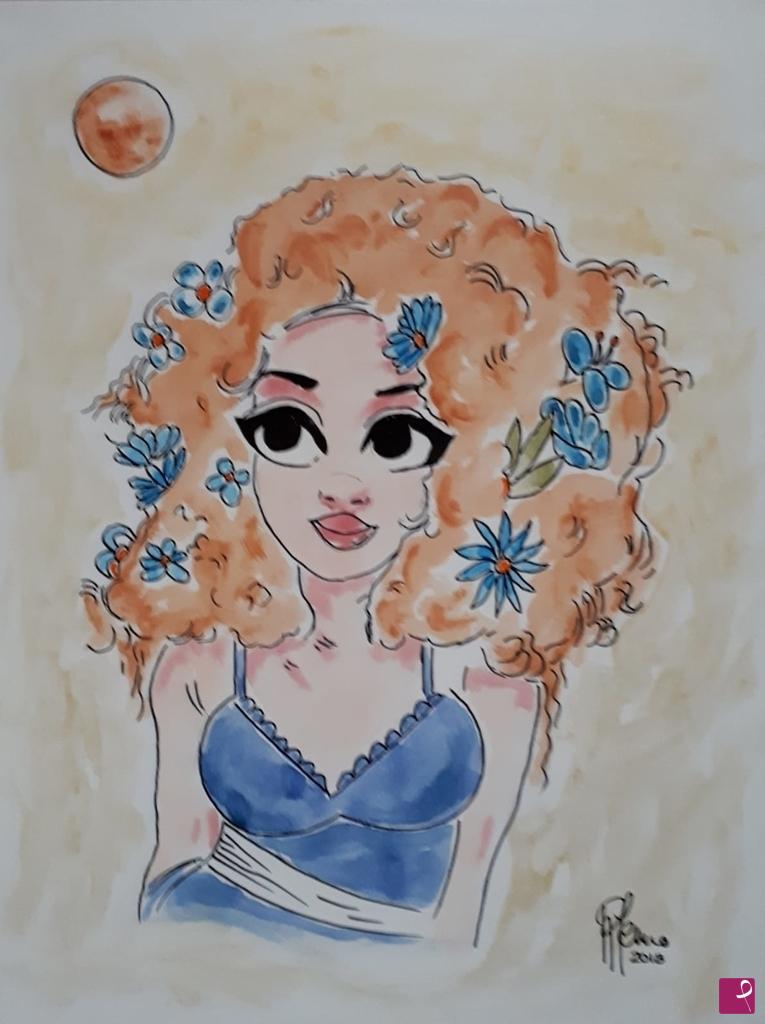 quadri in vendita online - Lady Manga