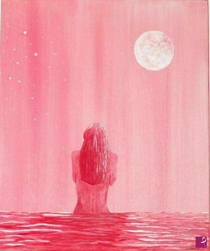 quadri in vendita online - Lady Moon