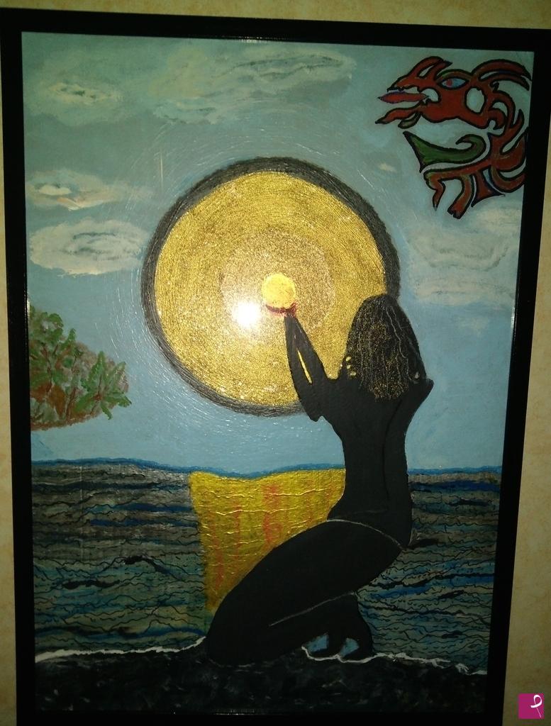 quadri in vendita online - Lady Sun