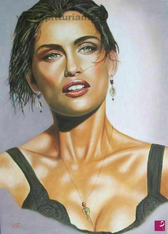 quadri in vendita online - Laetitia Casta