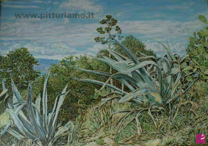 quadri in vendita online - L'agave