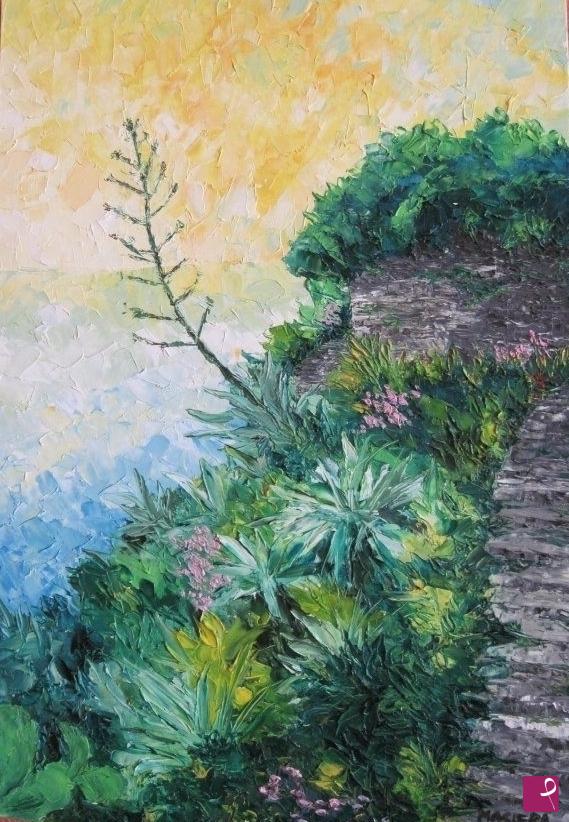 quadri in vendita online - L'agave sul mare
