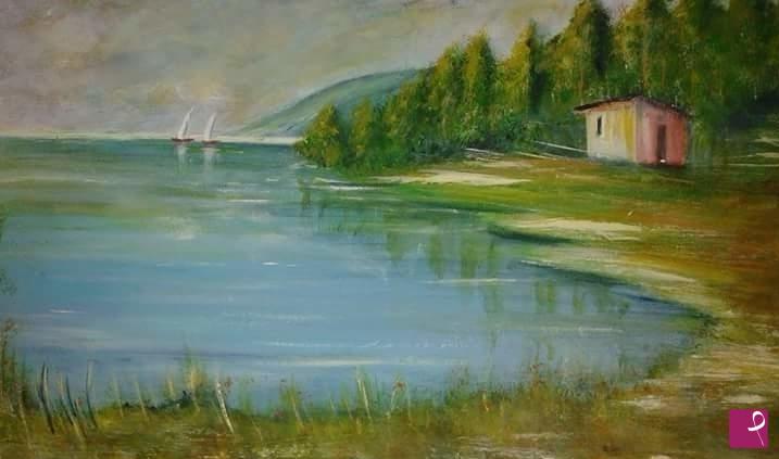 quadri in vendita online - Lago
