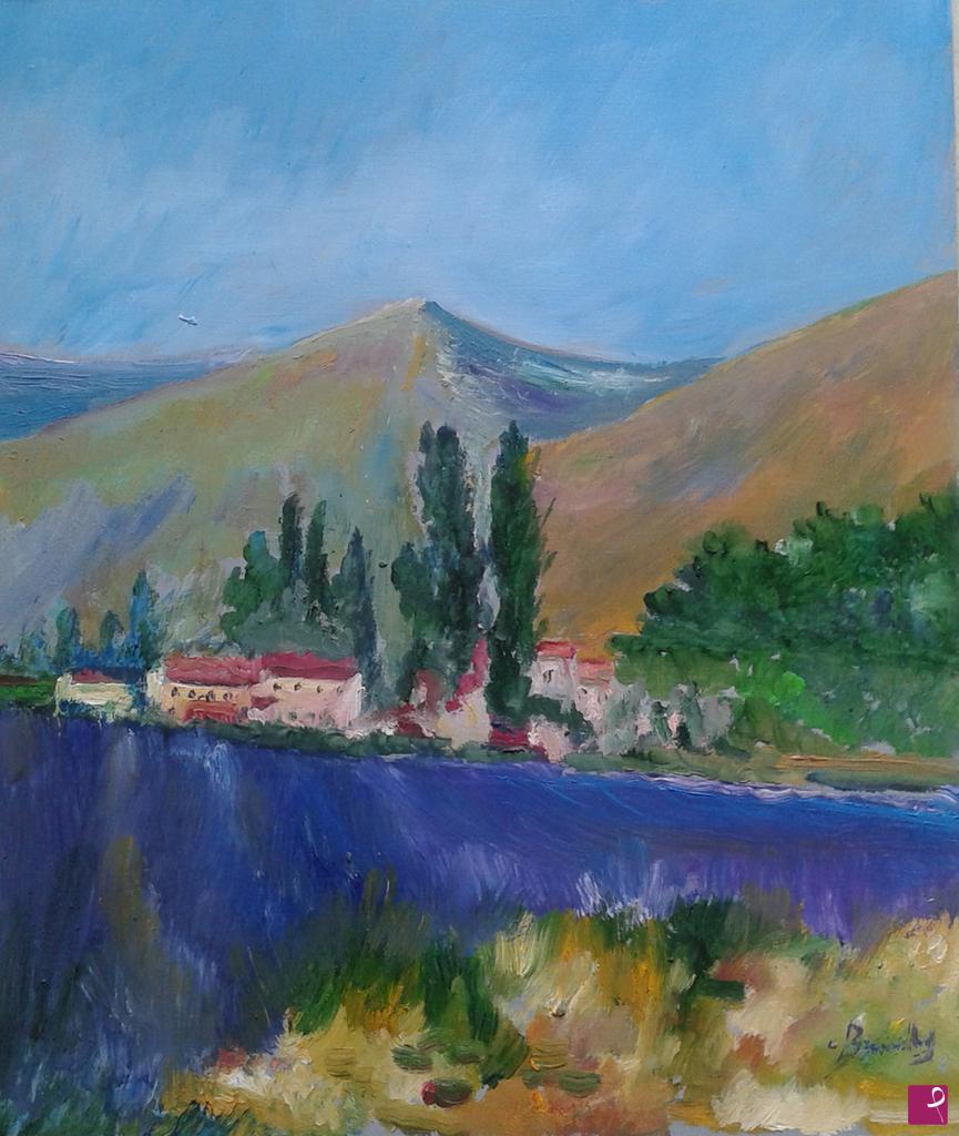 quadri in vendita online - lago blu