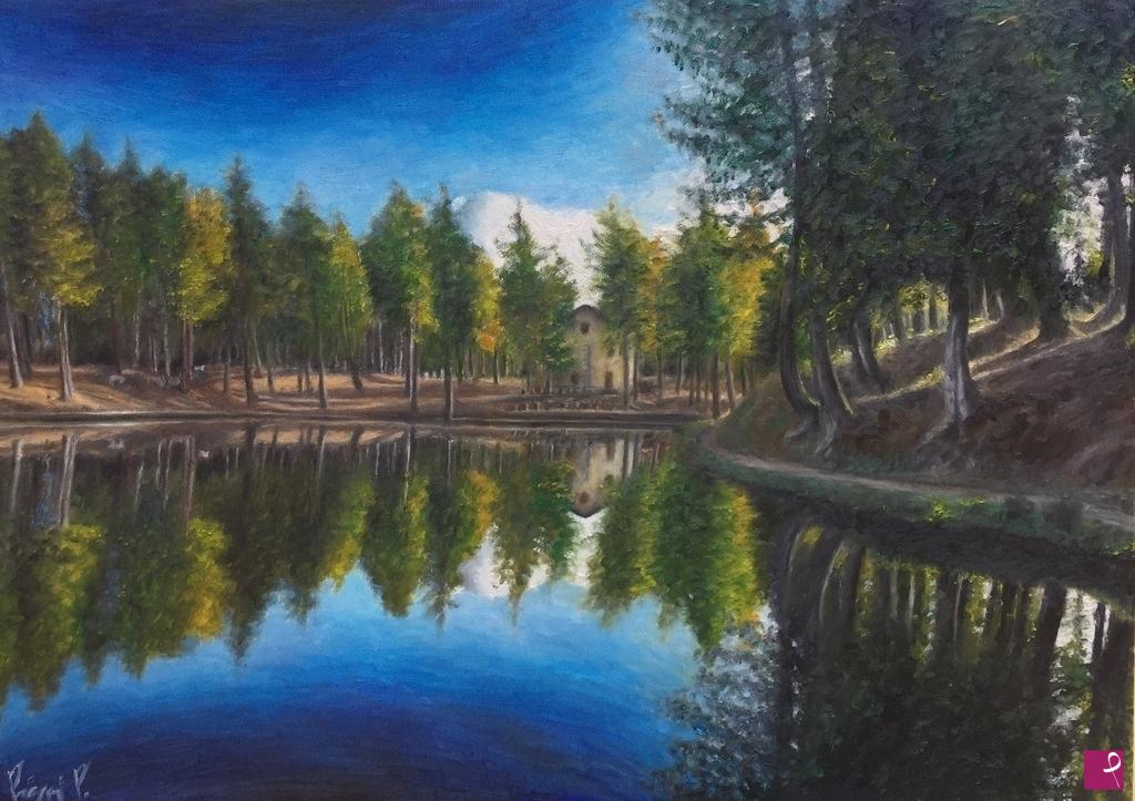 quadri in vendita online - LAGO DELLA NINFA