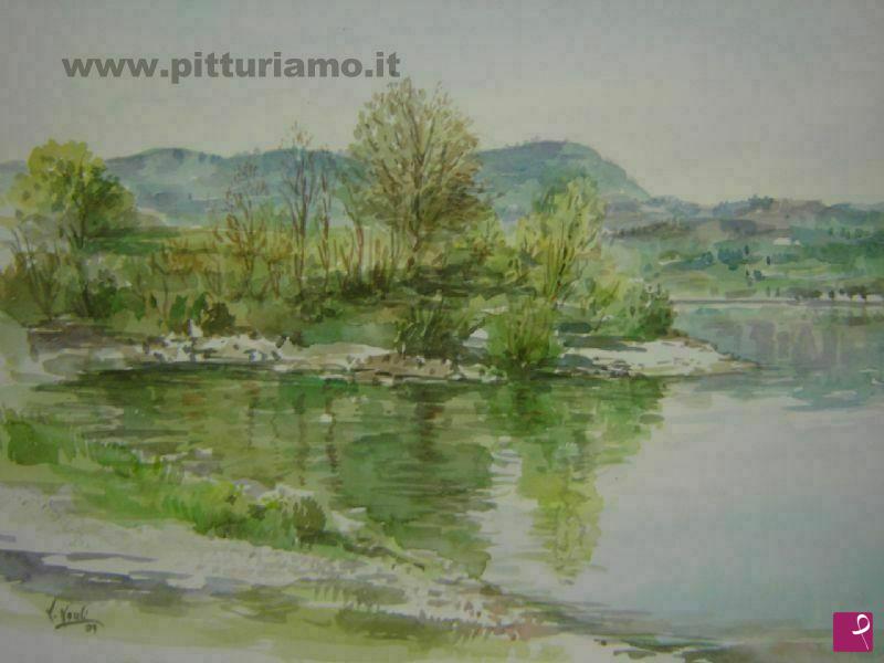 quadri in vendita online - lago di bilancino