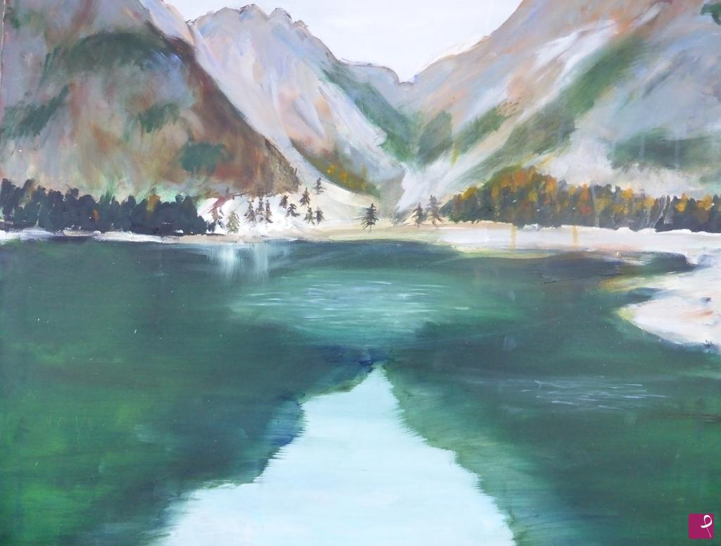 quadri in vendita online - Lago di Braies