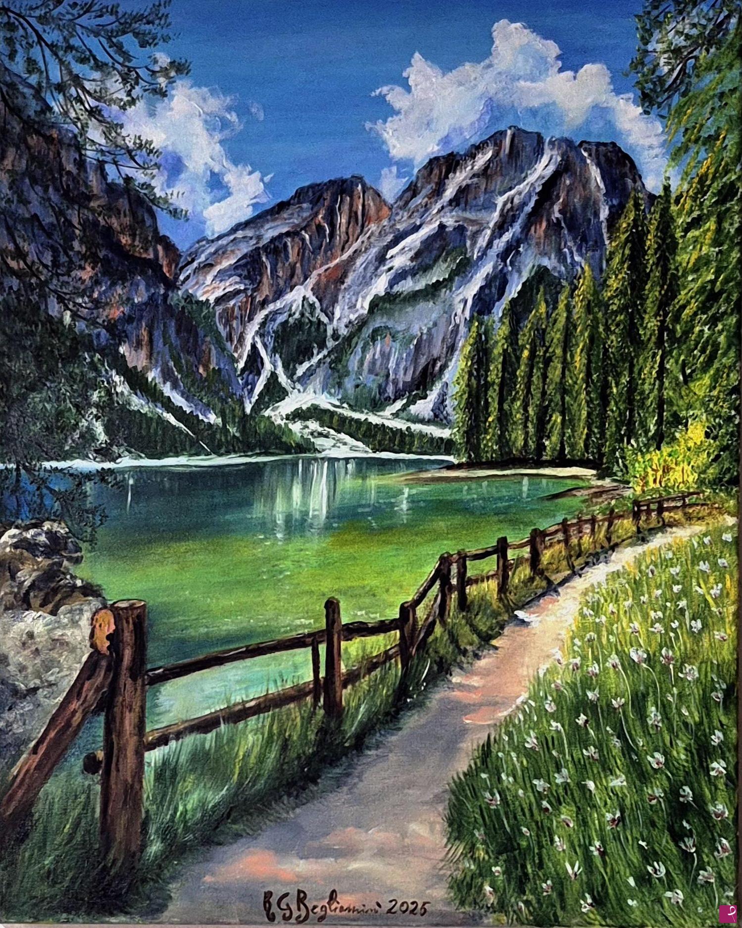 quadri in vendita online - LAGO DI BRAIES