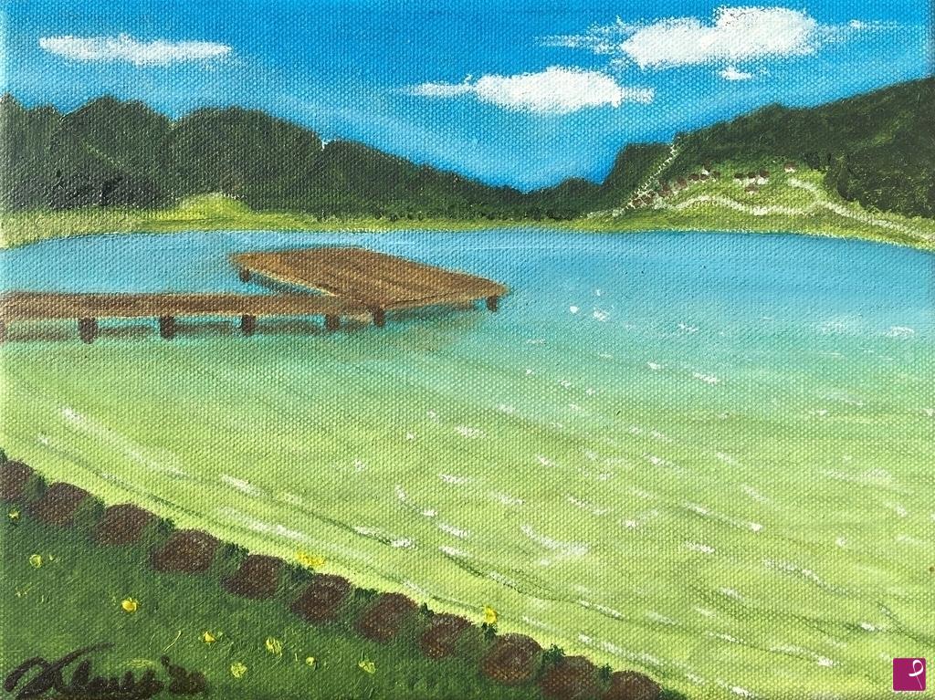 quadri in vendita online - Lago di Caldaro