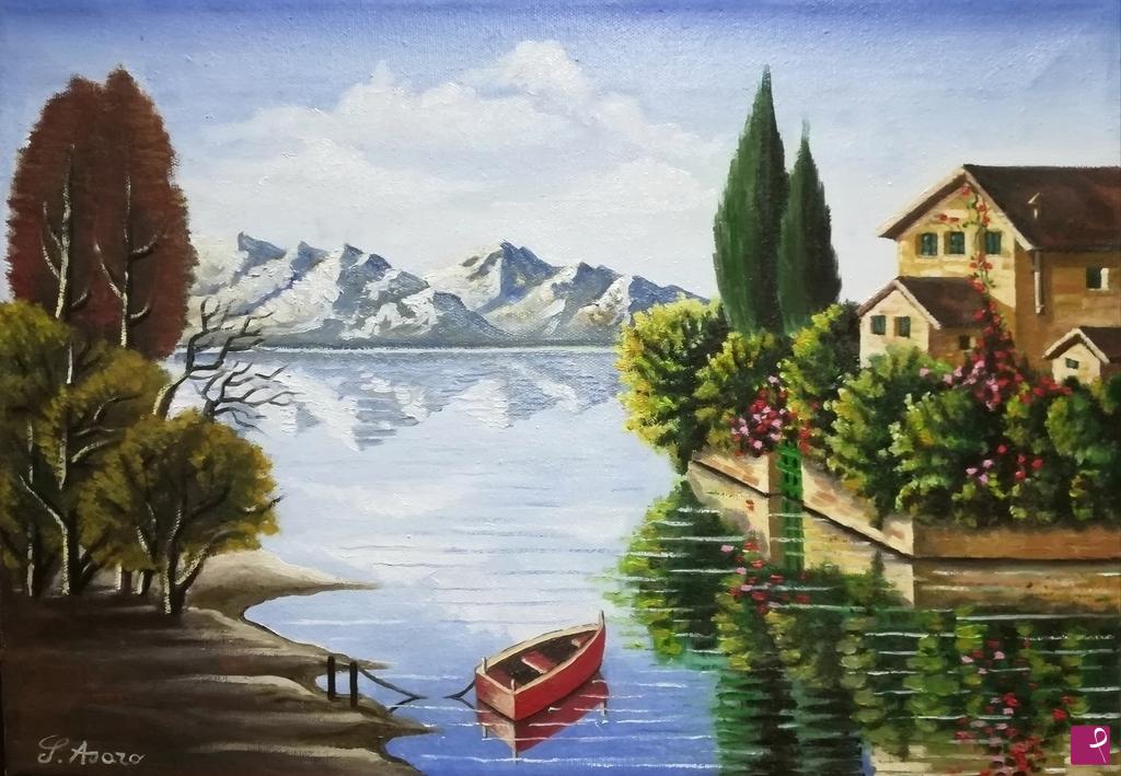 quadri in vendita online - lago di como