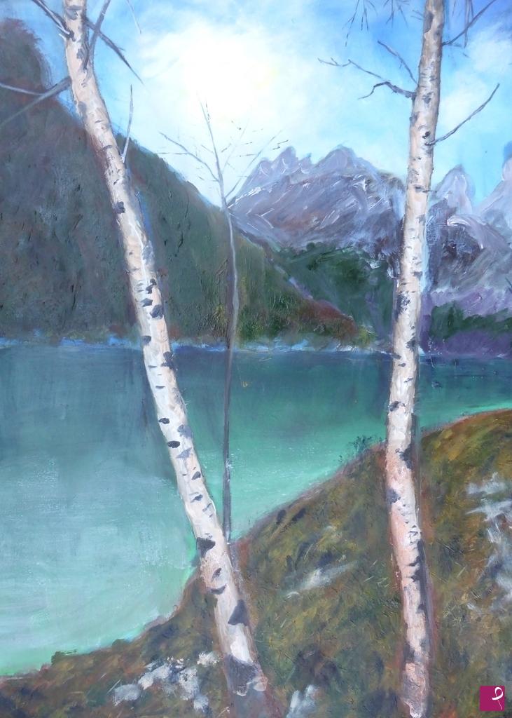 quadri in vendita online - lago di Landro