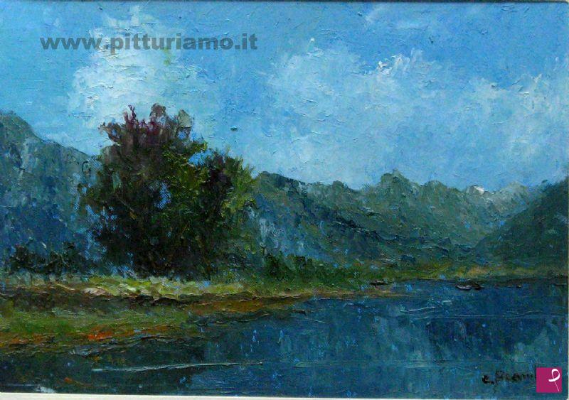 quadri in vendita online - lago di lecco