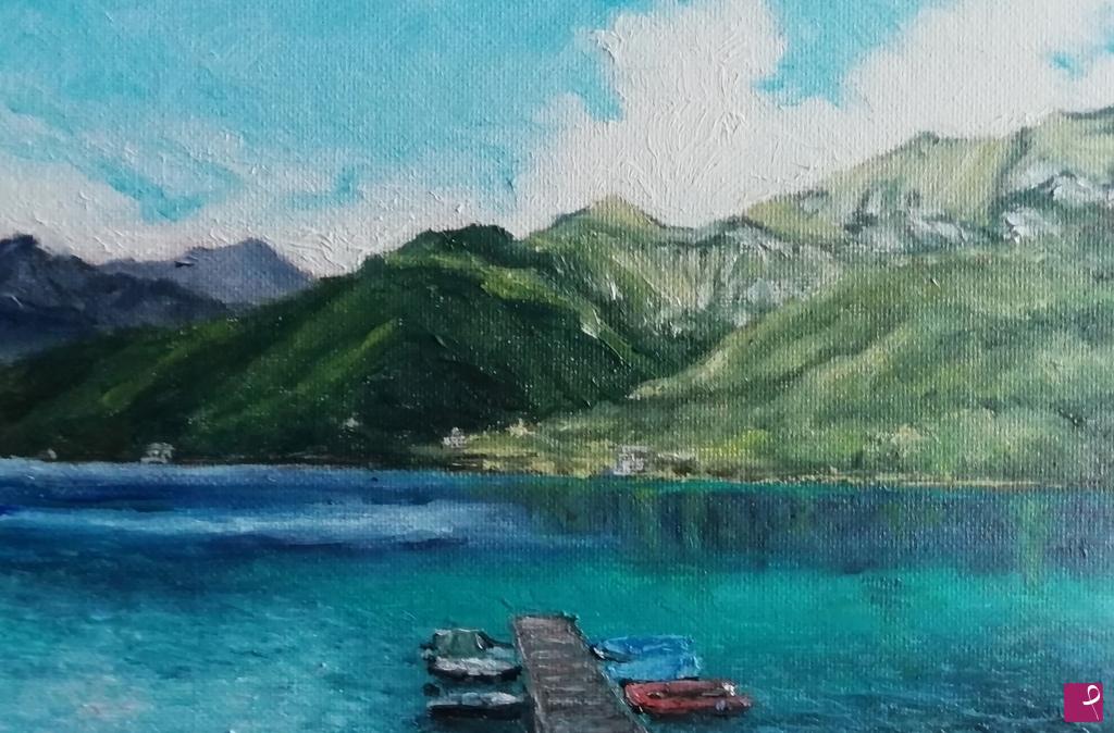 quadri in vendita online - Lago di Ledro