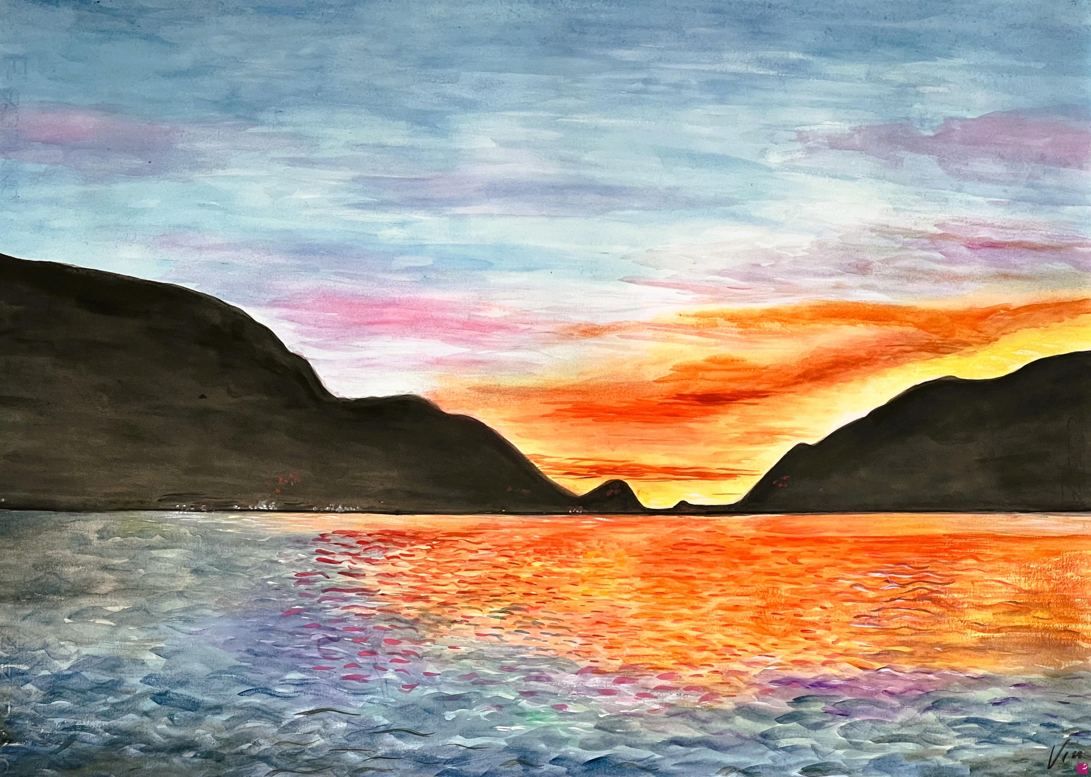 quadri in vendita online - Lago di Lugano