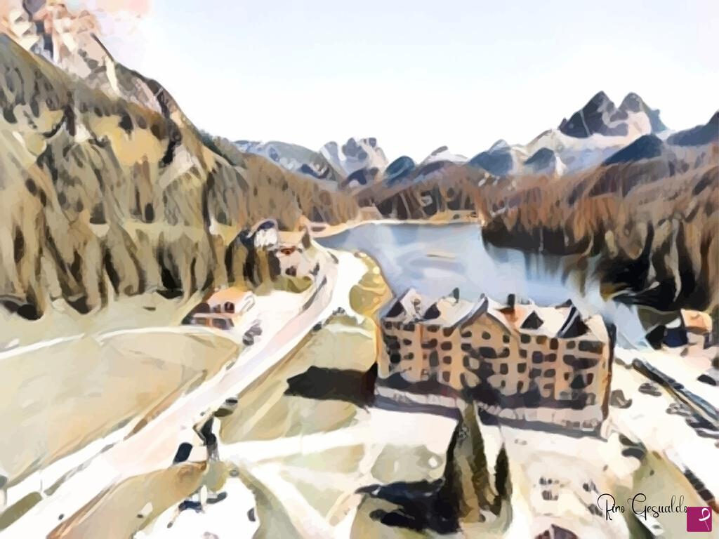 quadri in vendita online - Lago di Misurina