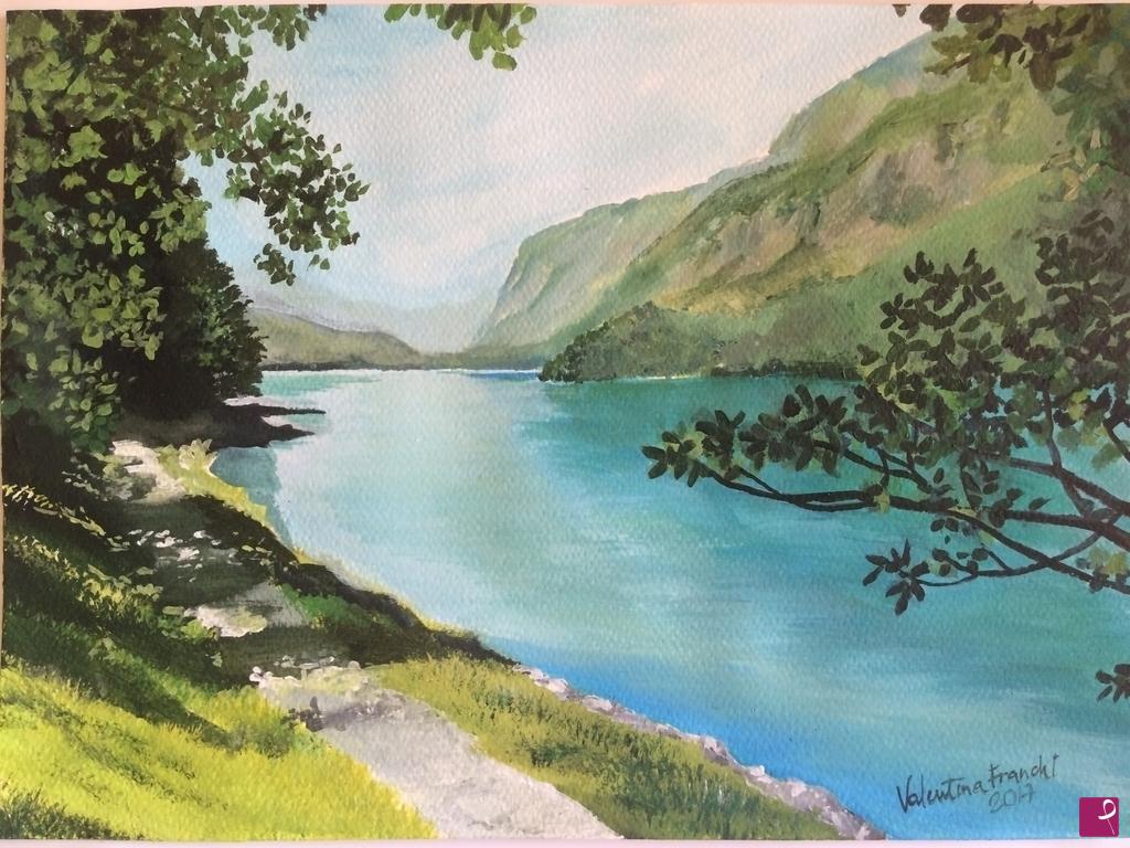 quadri in vendita online - Lago di Molveno 