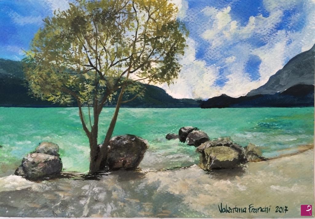 quadri in vendita online - Lago di Molveno 