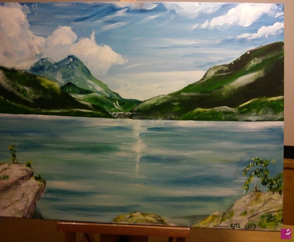 quadri in vendita online - Lago di Molveno