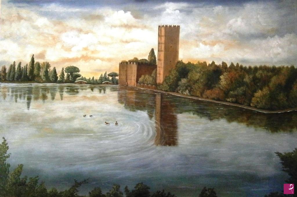 quadri in vendita online - " LAGO DI NINFA "