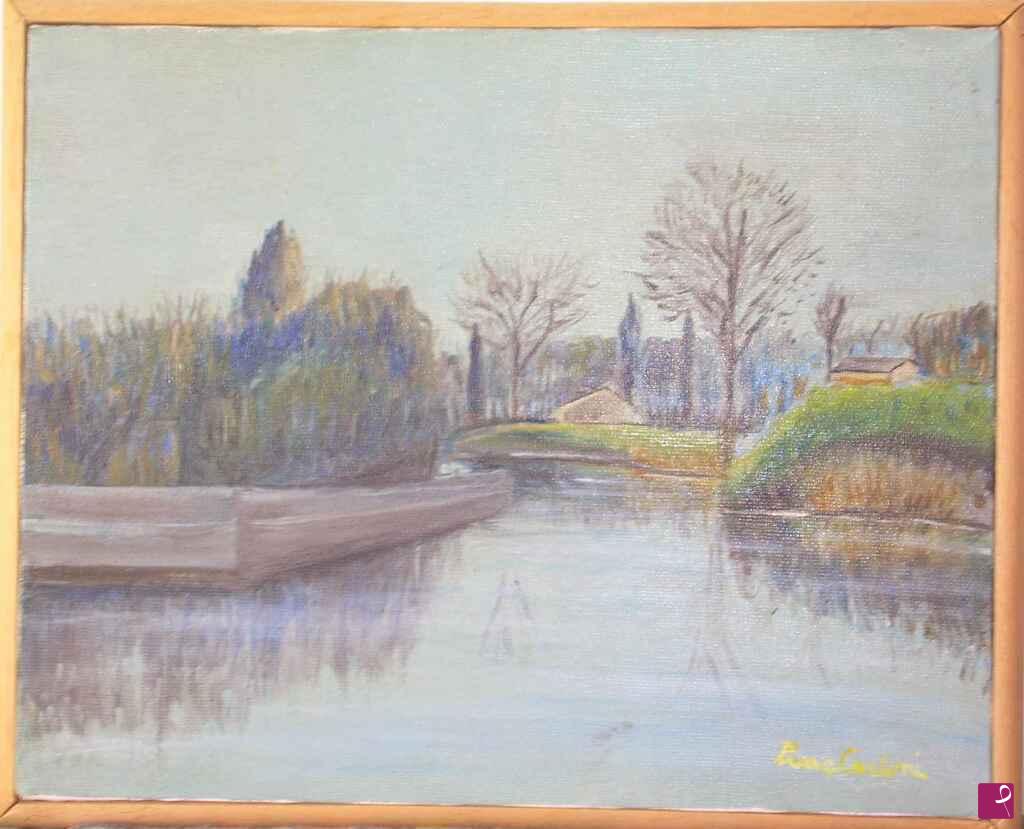 quadri in vendita online - Lago di Ninfa