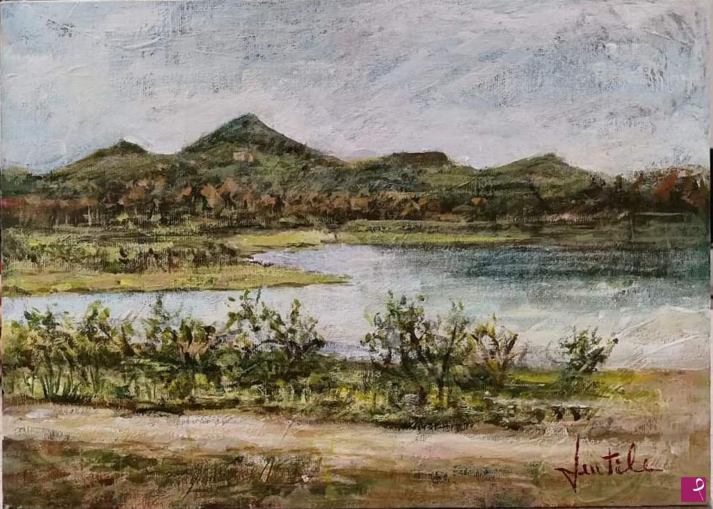 quadri in vendita online - Lago di Pozzillo