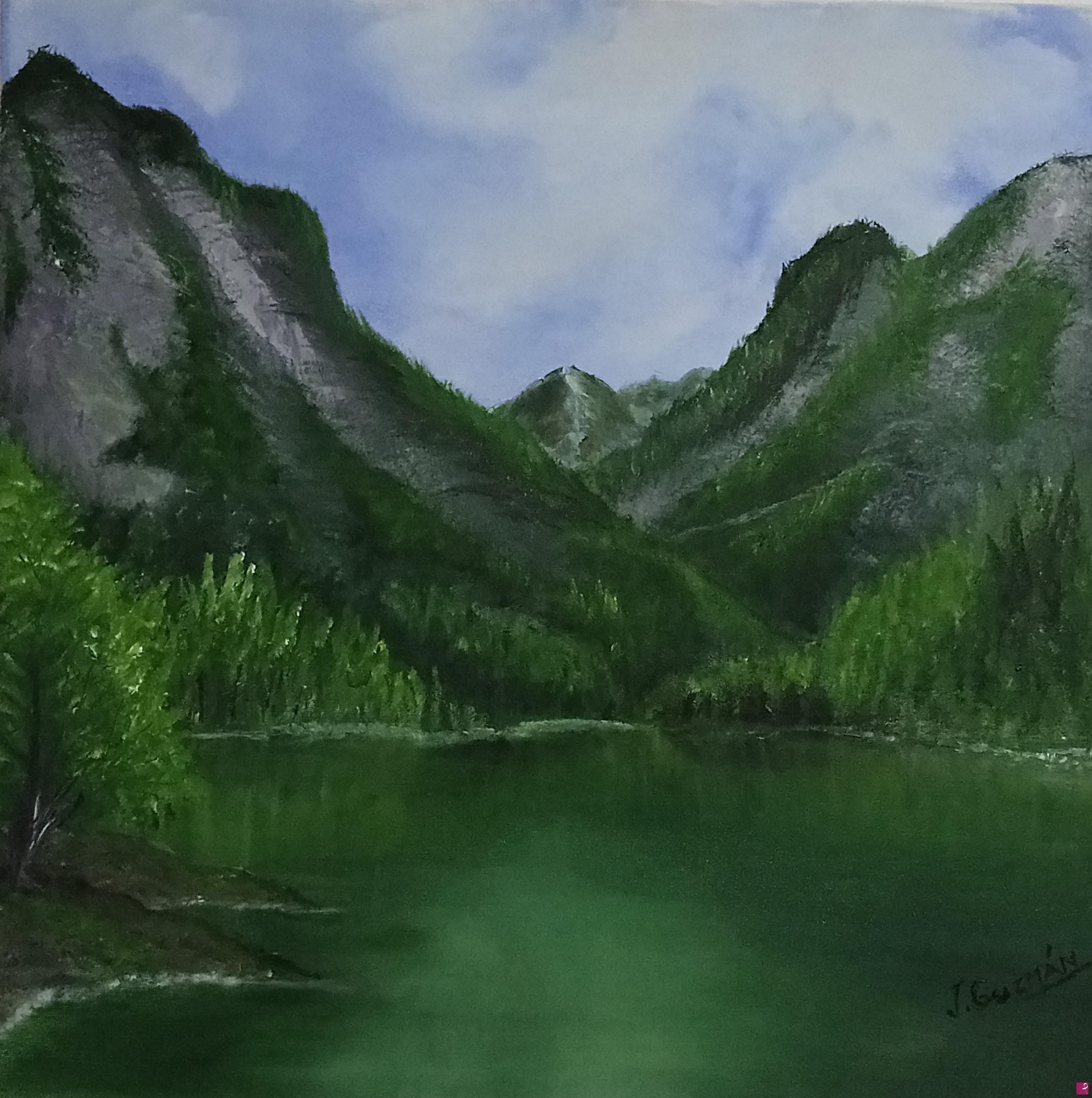 quadri in vendita online - Lago di San Maurizio / Lago de San Mauricio