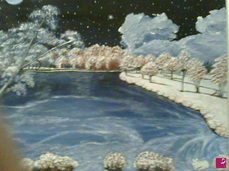 quadri in vendita online - lago ghiacciato