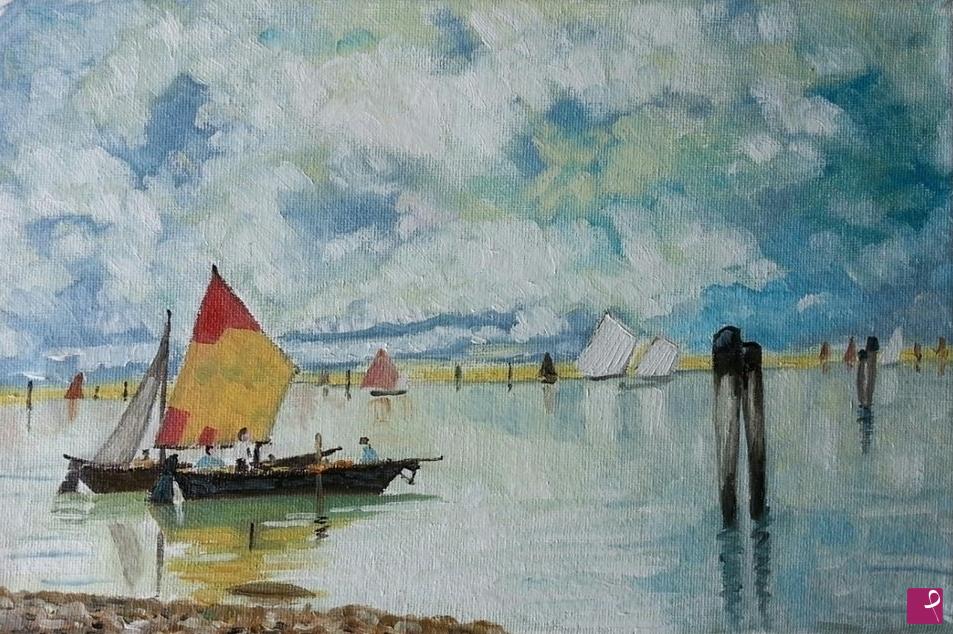 quadri in vendita online - laguna d'amare